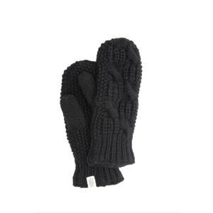 NEW NIRVANNA DESIGNS women's soho knit mittens in black